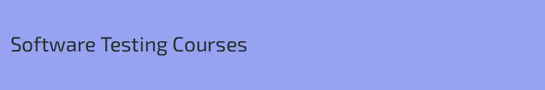 Software Testing Courses